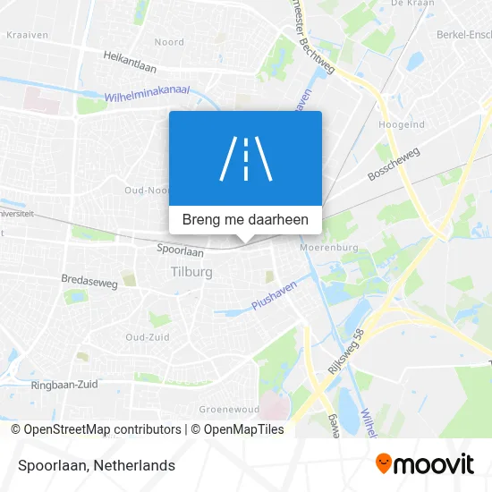 Spoorlaan kaart