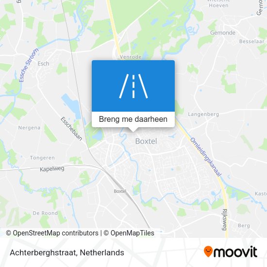 Achterberghstraat kaart