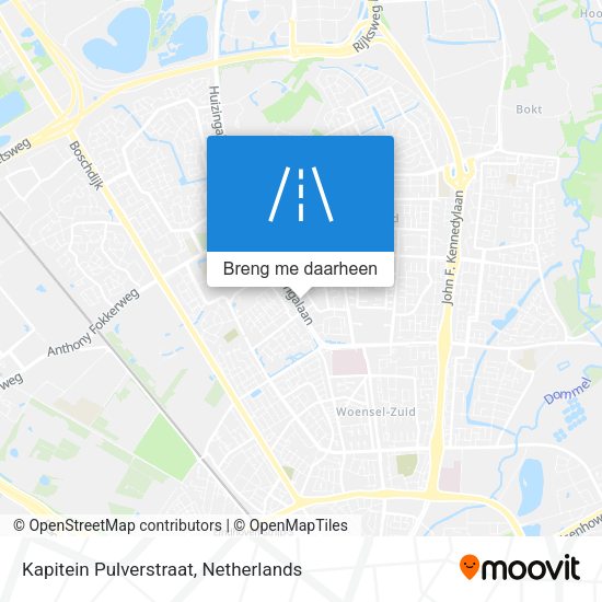 Kapitein Pulverstraat kaart