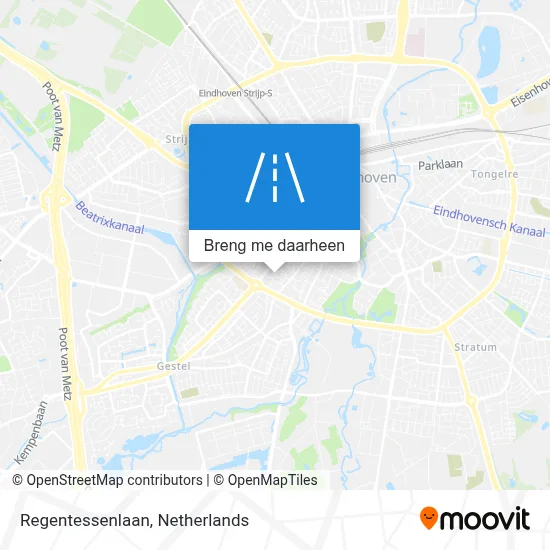 Regentessenlaan kaart