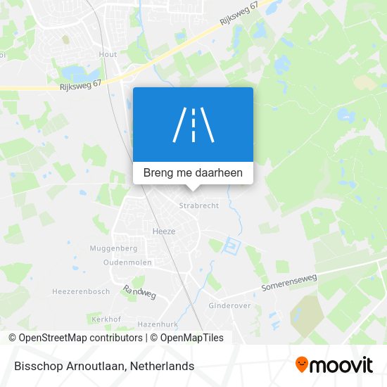 Bisschop Arnoutlaan kaart