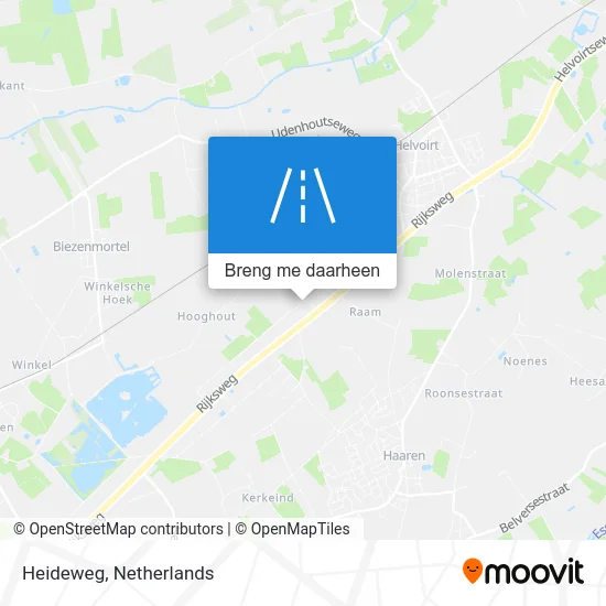 Heideweg kaart