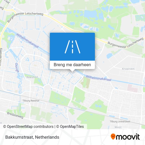 Bakkumstraat kaart