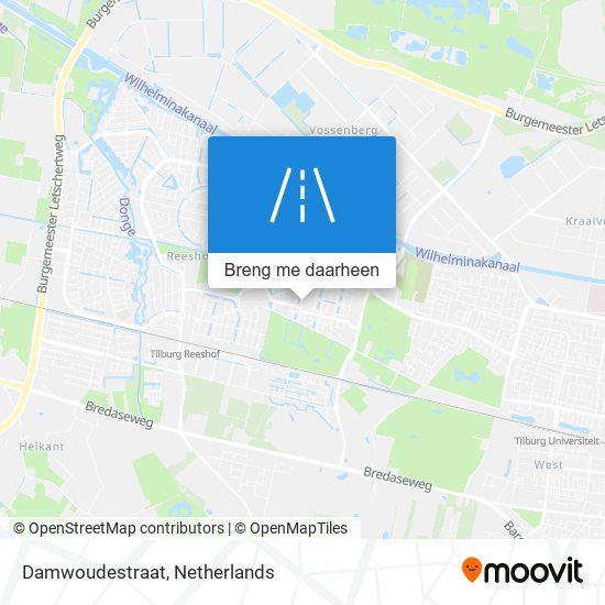 Damwoudestraat kaart