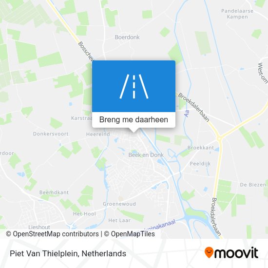 Piet Van Thielplein kaart