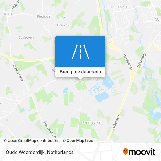 Oude Weerderdijk kaart