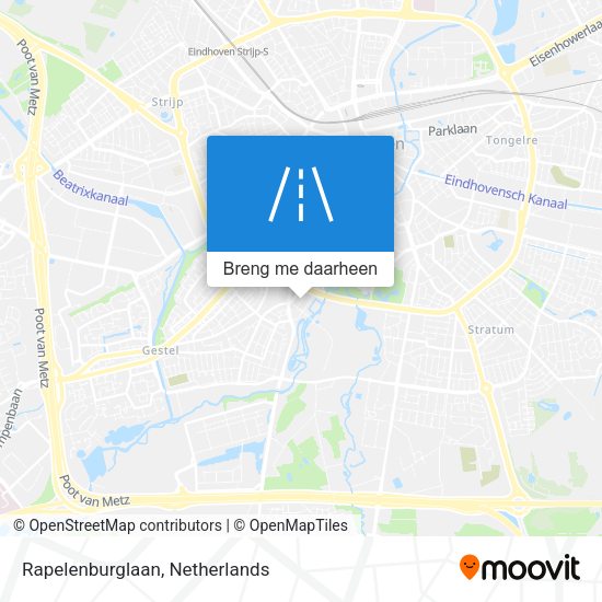 Rapelenburglaan kaart