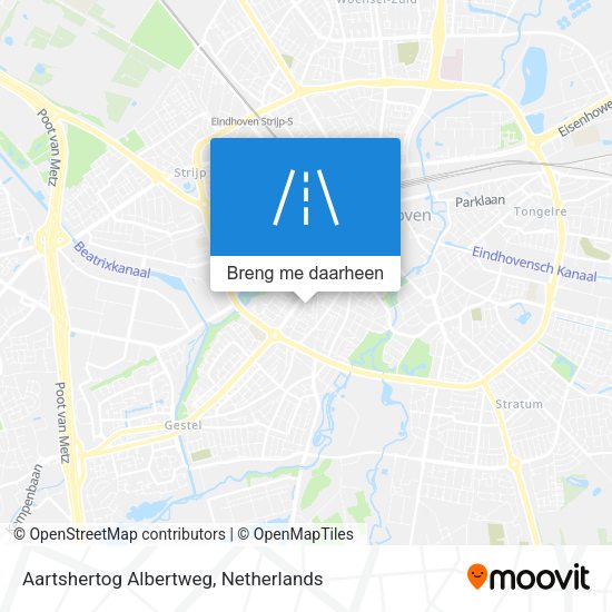 Aartshertog Albertweg kaart