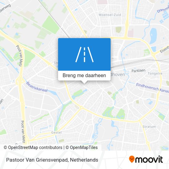 Pastoor Van Griensvenpad kaart