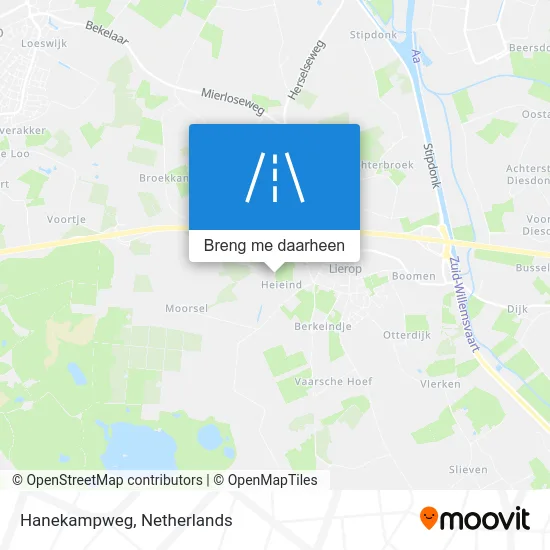 Hanekampweg kaart