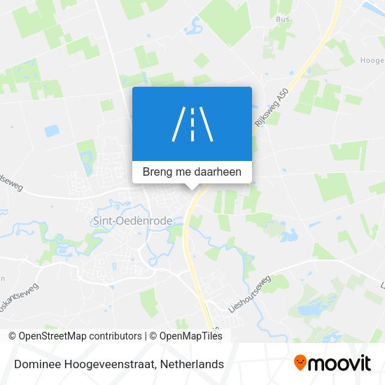 Dominee Hoogeveenstraat kaart