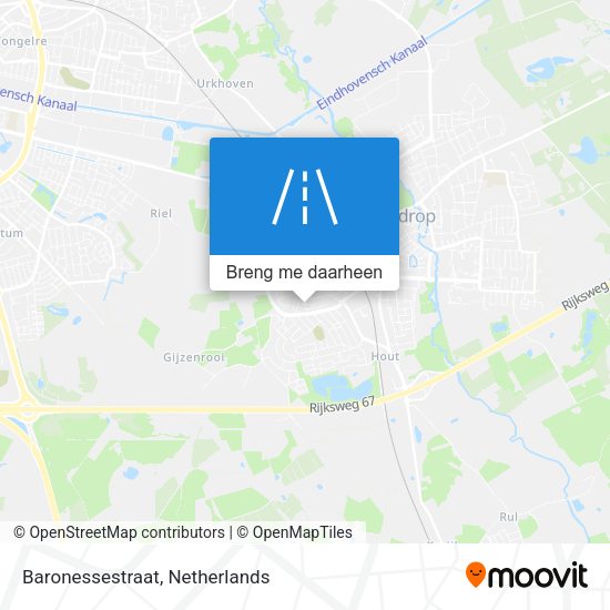 Baronessestraat kaart