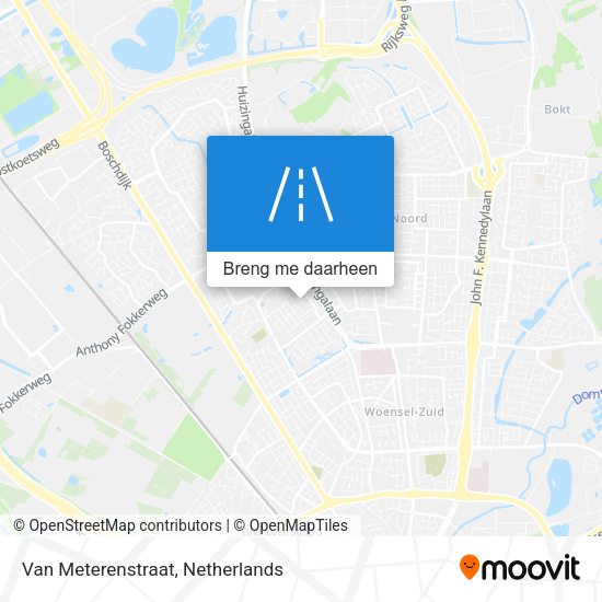 Van Meterenstraat kaart