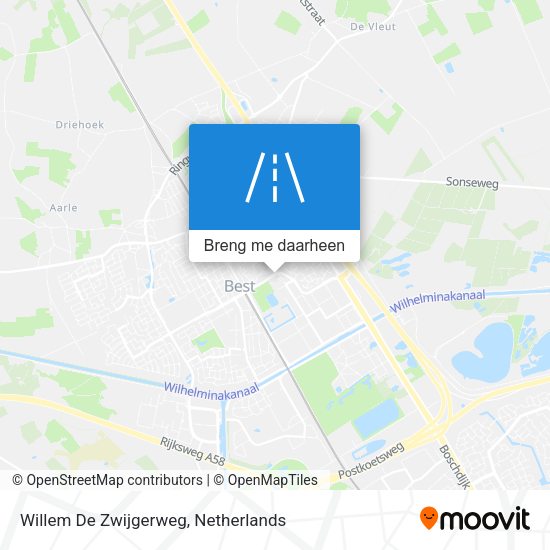 Willem De Zwijgerweg kaart
