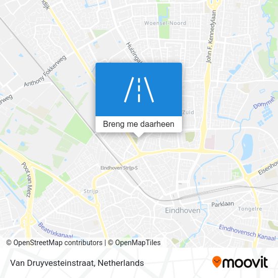 Van Druyvesteinstraat kaart