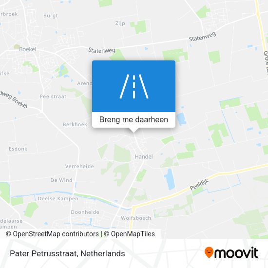 Pater Petrusstraat kaart