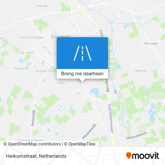 Heikomstraat kaart