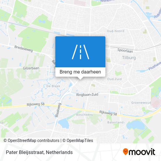 Pater Bleijsstraat kaart