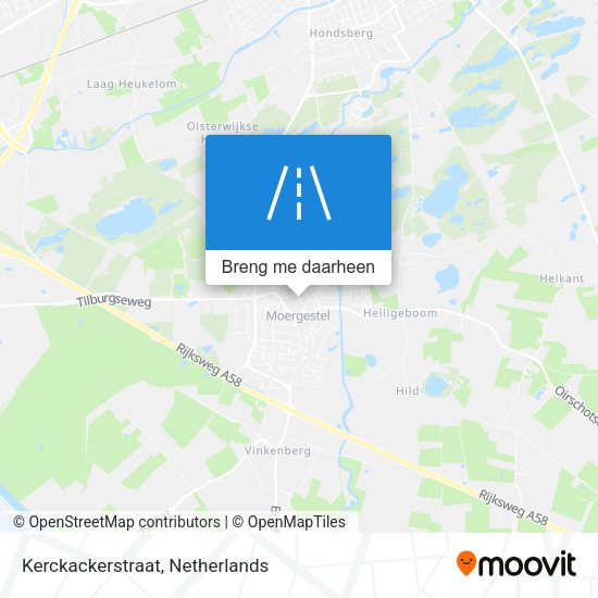 Kerckackerstraat kaart