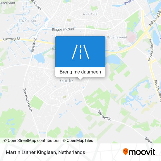 Martin Luther Kinglaan kaart