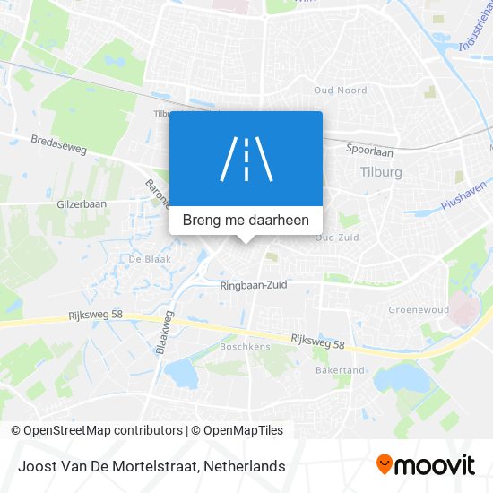 Joost Van De Mortelstraat kaart