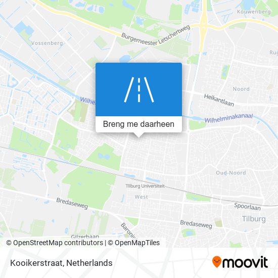 Kooikerstraat kaart