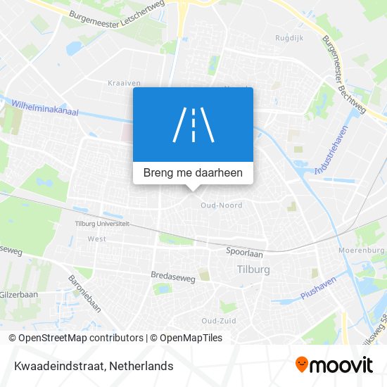 Kwaadeindstraat kaart