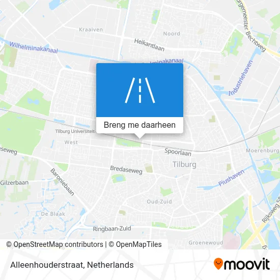 Alleenhouderstraat kaart