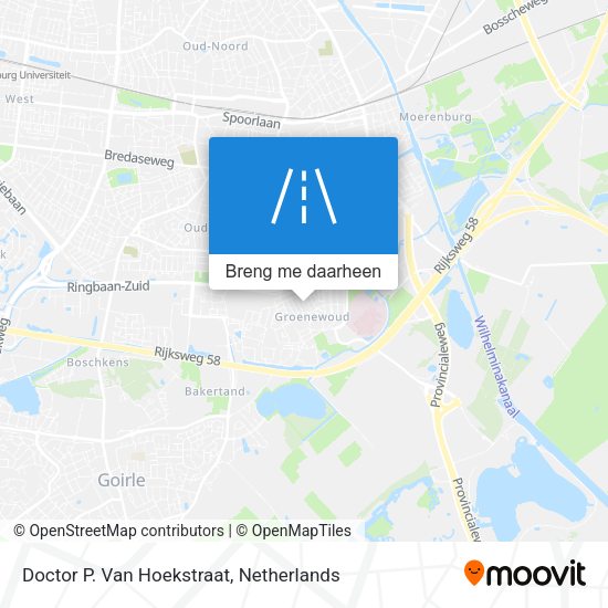 Doctor P. Van Hoekstraat kaart