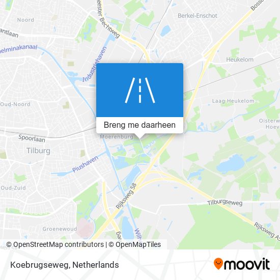 Koebrugseweg kaart