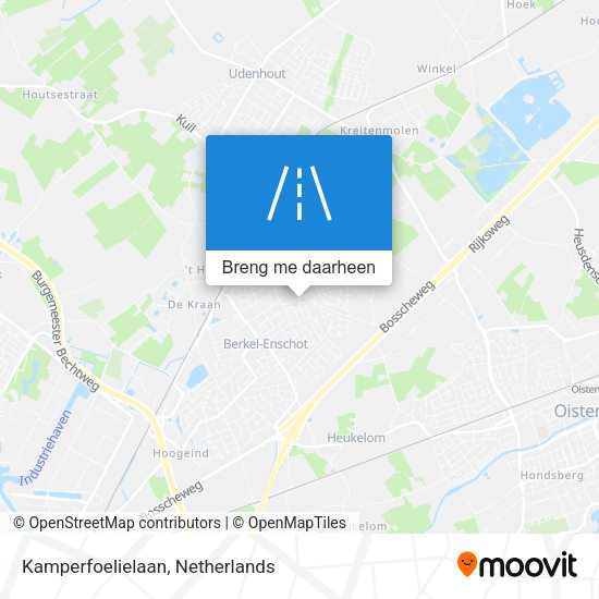 Kamperfoelielaan kaart