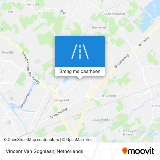 Vincent Van Goghlaan kaart