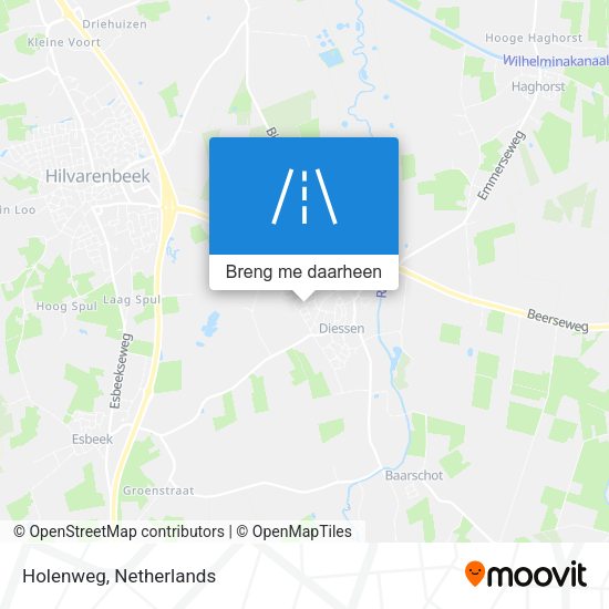 Holenweg kaart