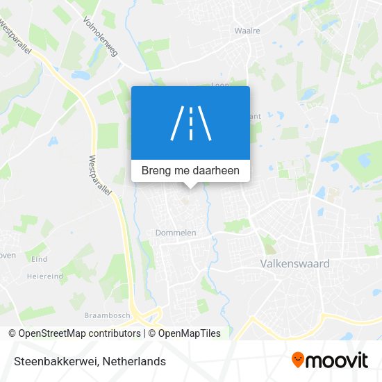 Steenbakkerwei kaart