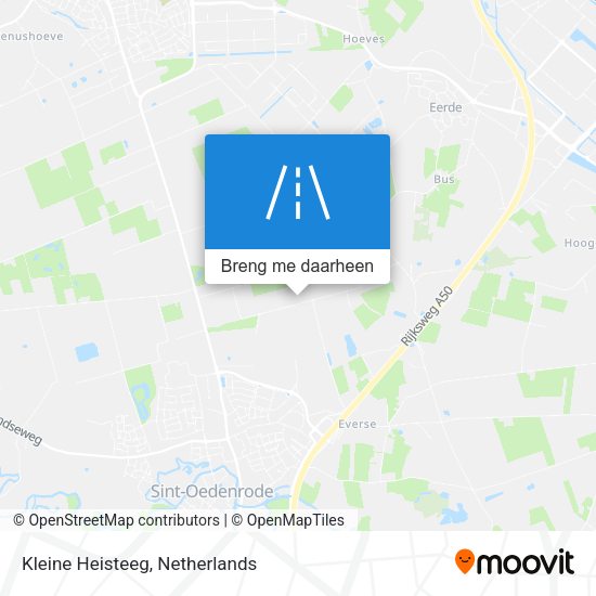 Kleine Heisteeg kaart