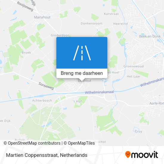 Martien Coppensstraat kaart