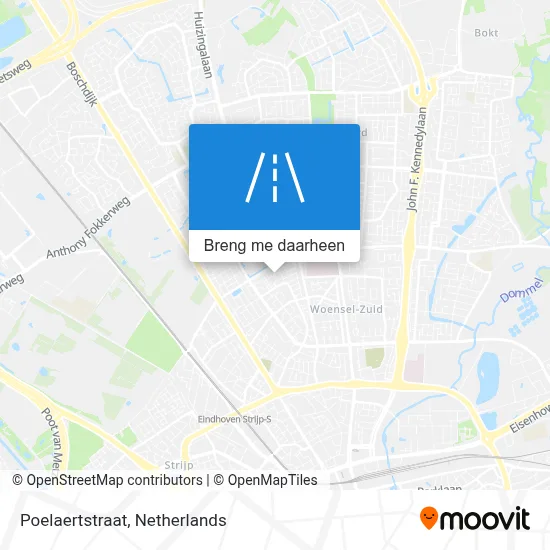 Poelaertstraat kaart