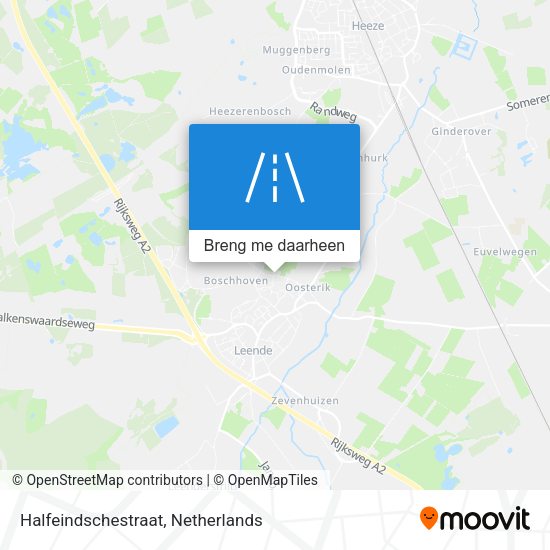 Halfeindschestraat kaart