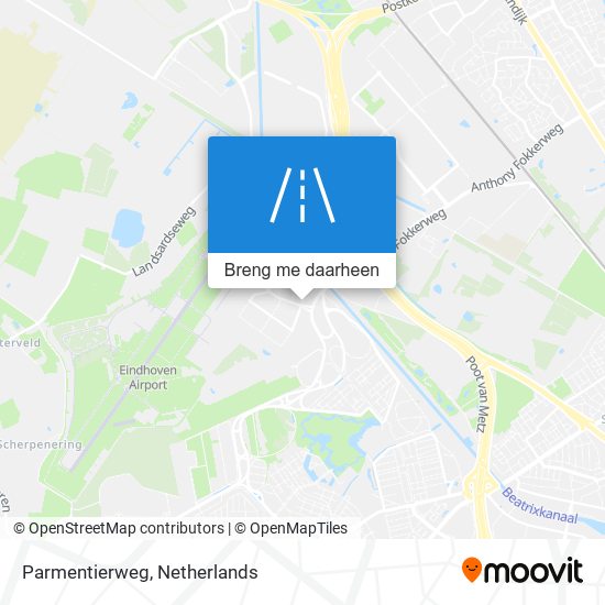 Parmentierweg kaart