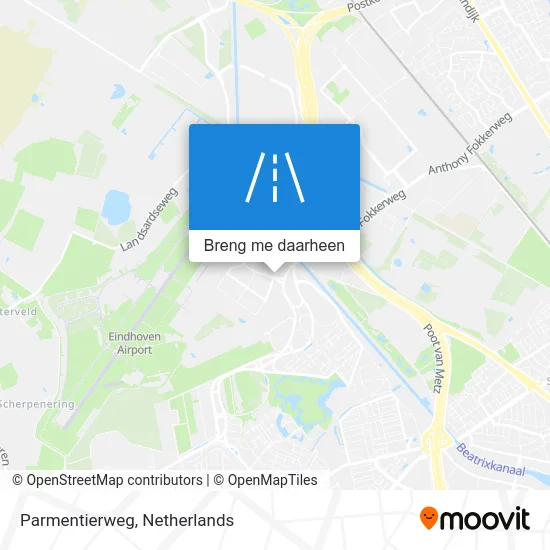 Parmentierweg kaart