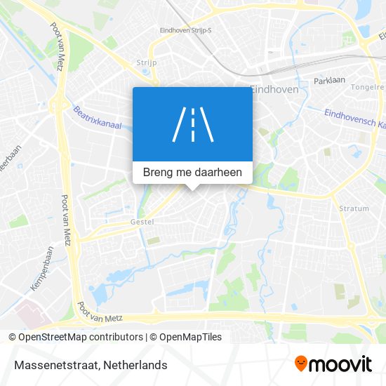 Massenetstraat kaart