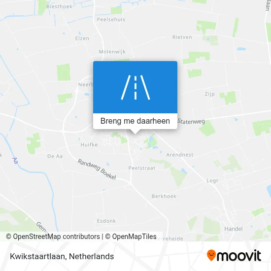 Kwikstaartlaan kaart
