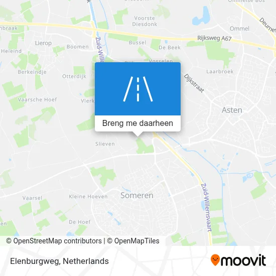 Elenburgweg kaart