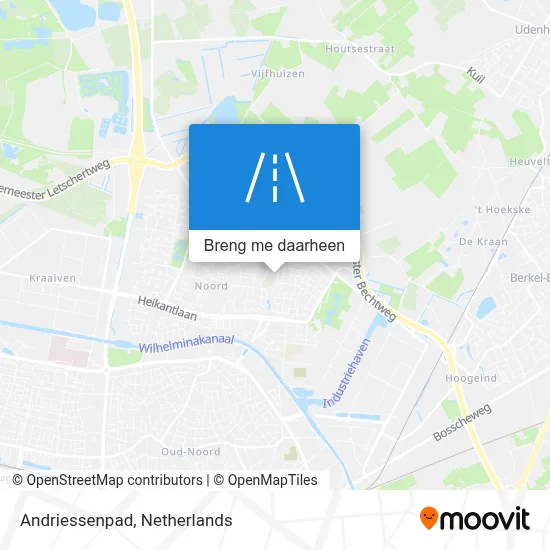 Andriessenpad kaart