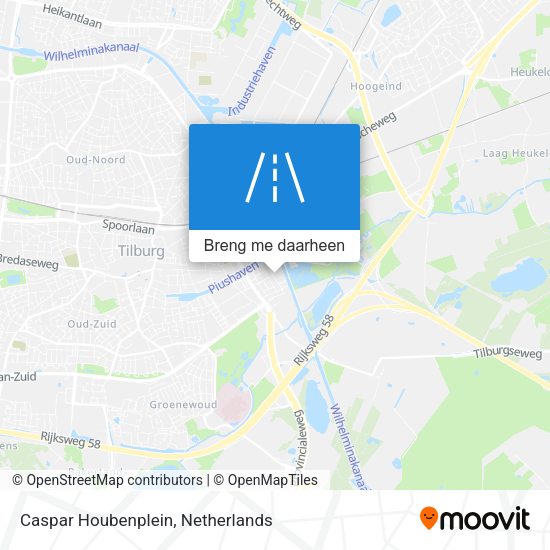 Caspar Houbenplein kaart