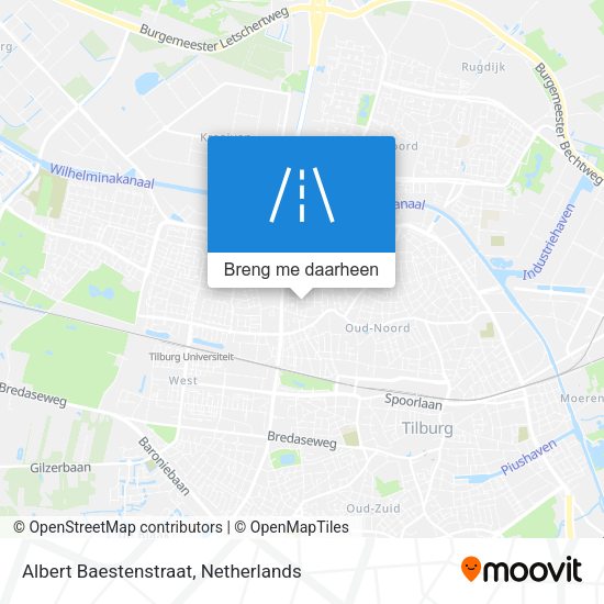 Albert Baestenstraat kaart