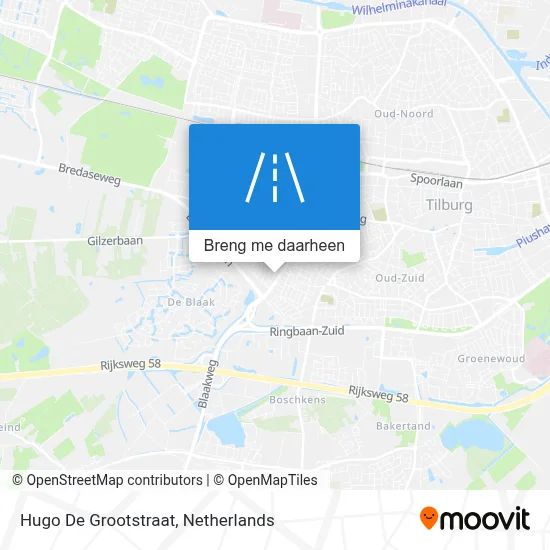 Hugo De Grootstraat kaart