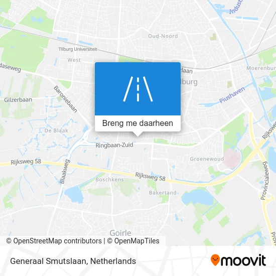 Generaal Smutslaan kaart