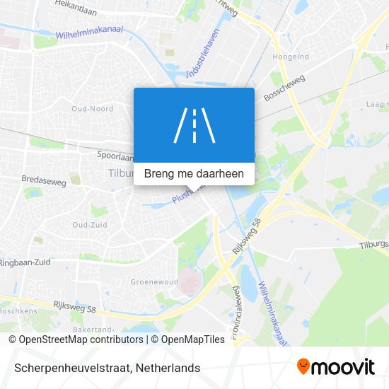 Scherpenheuvelstraat kaart