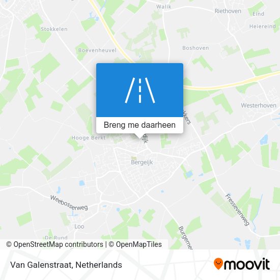Van Galenstraat kaart
